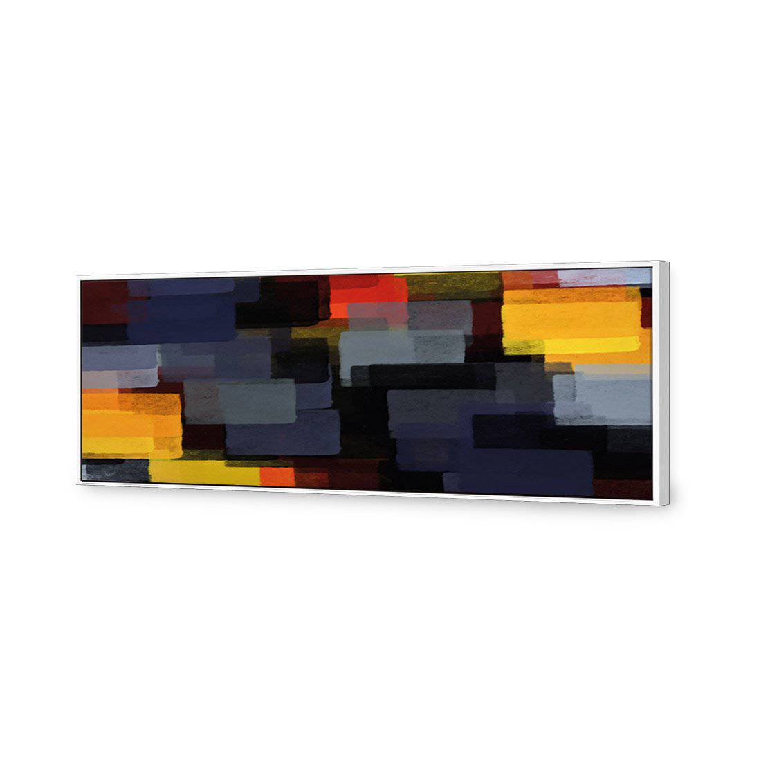 Colliding Blocks Canvas Art