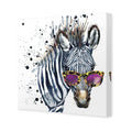 Cool Zebra, Square Canvas Art