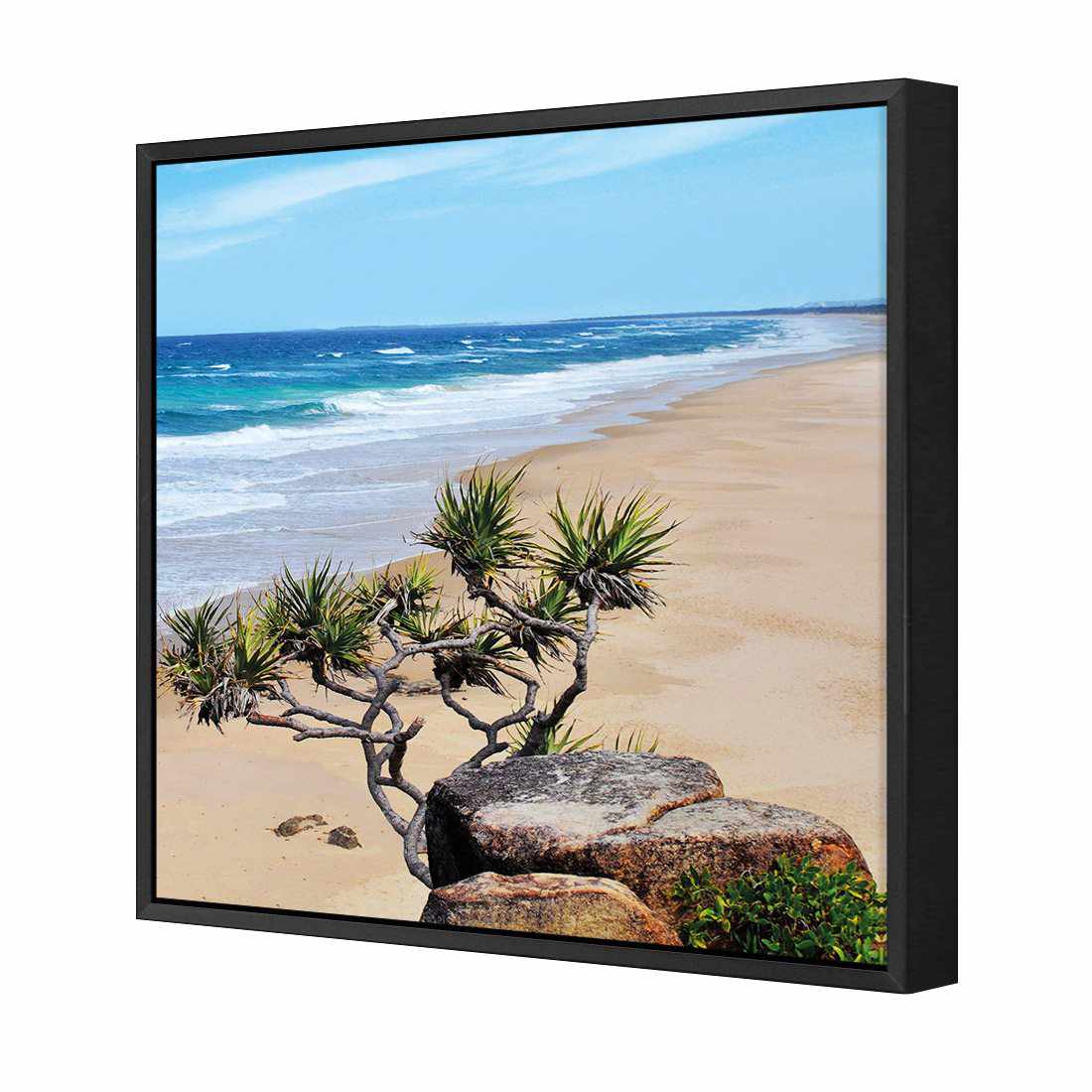 Coolum Beach, Square Canvas Art