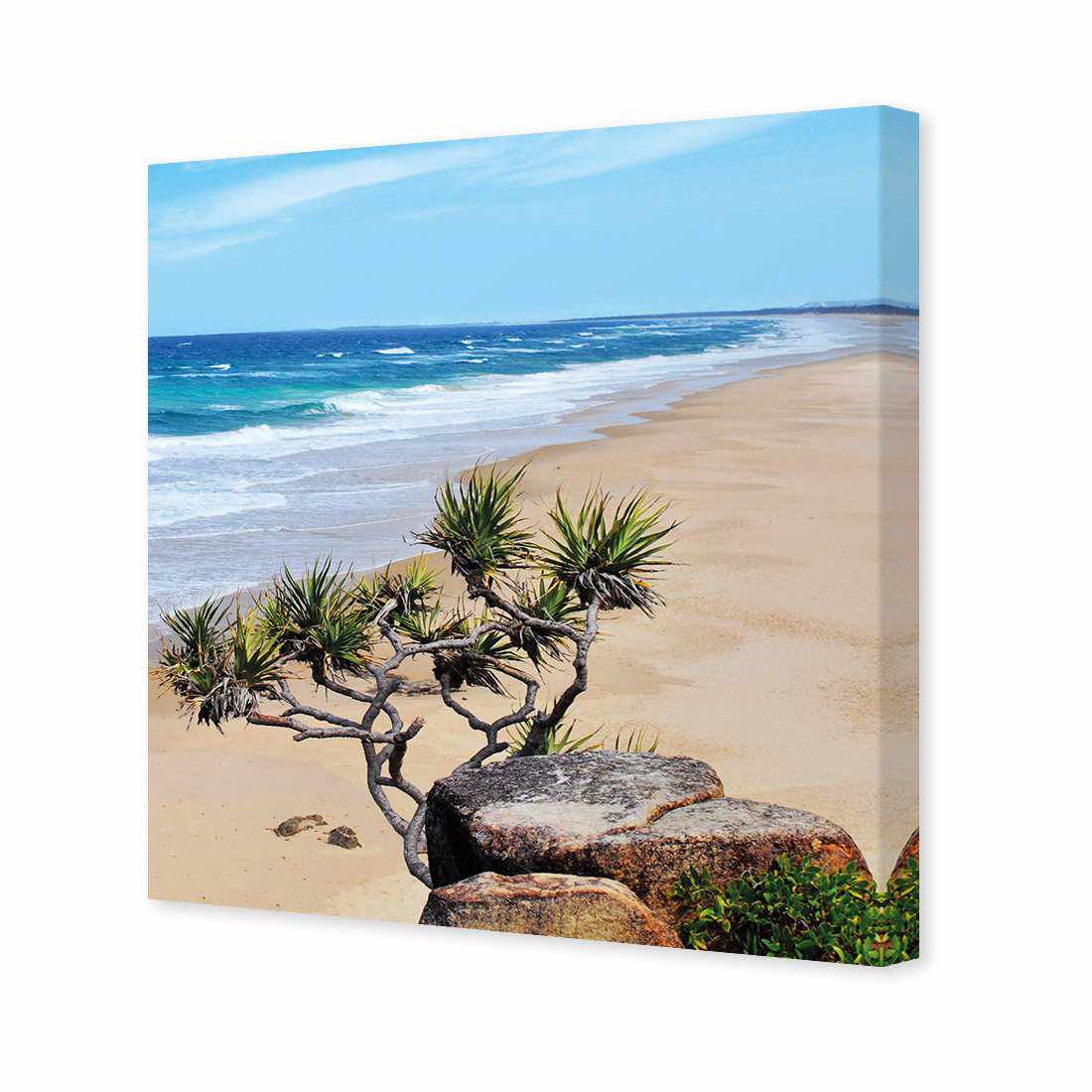 Coolum Beach, Square Canvas Art
