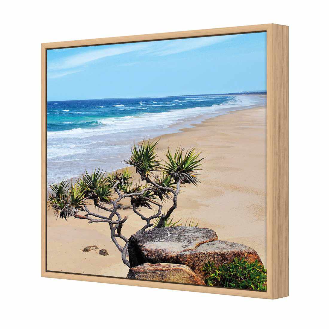 Coolum Beach, Square Canvas Art