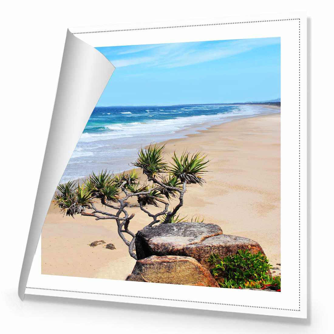 Coolum Beach, Square Canvas Art