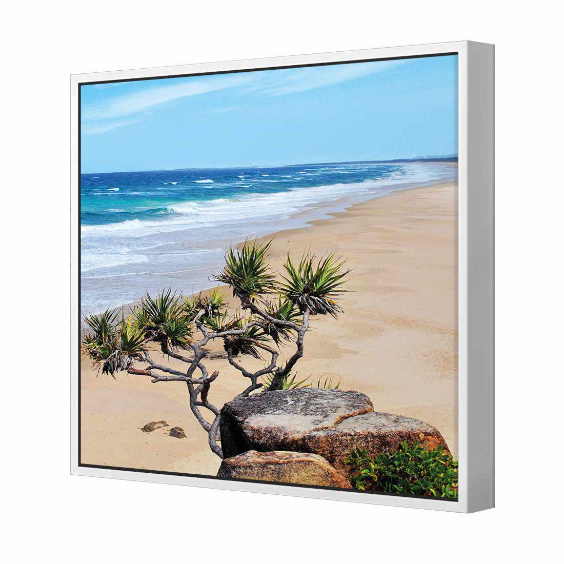 Coolum Beach, Square Canvas Art