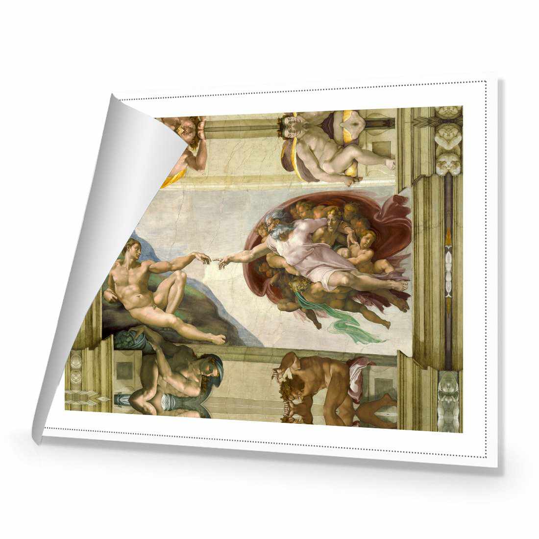 Creation Of Adam by Michelangelo Canvas Art