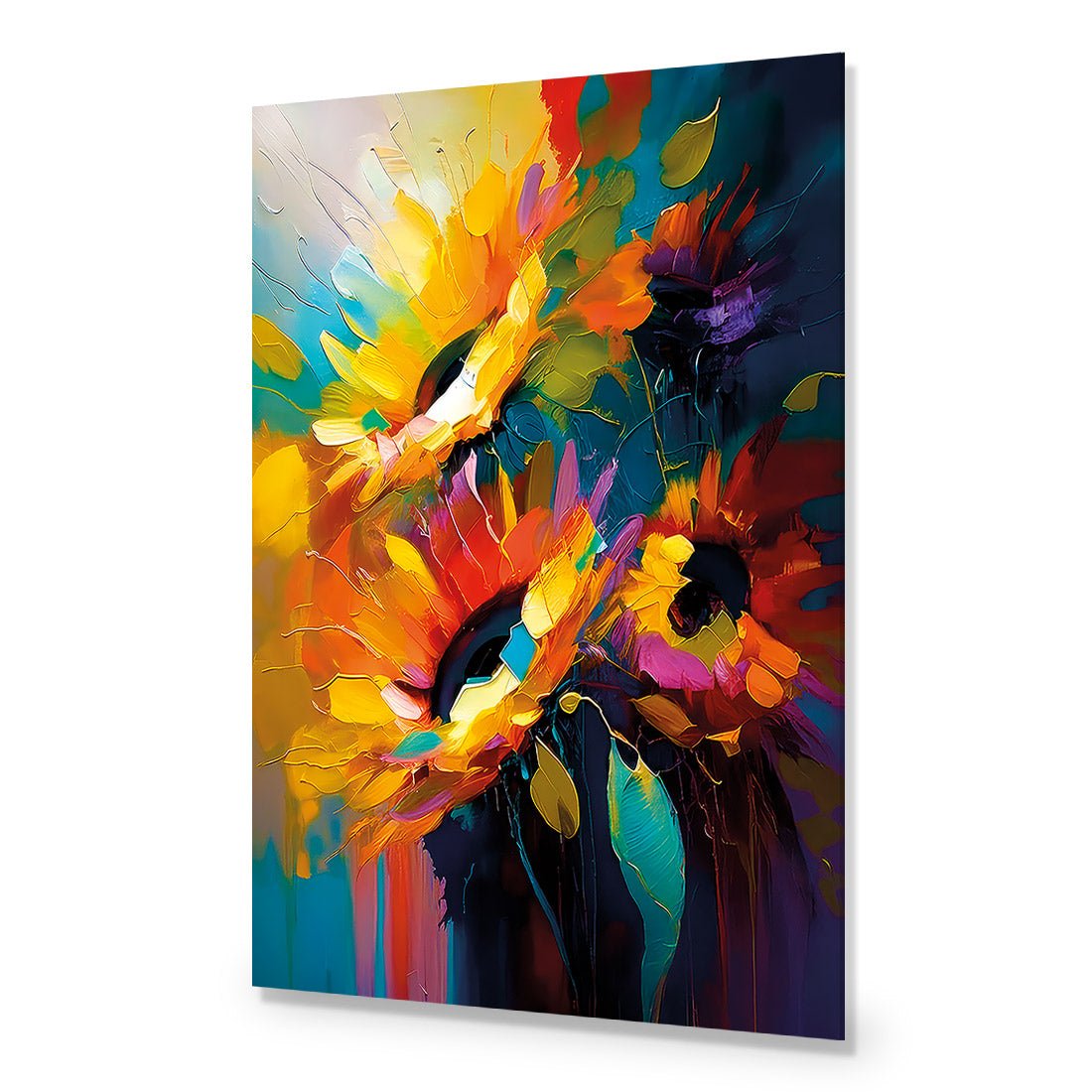 Dark Sunflower Splash
