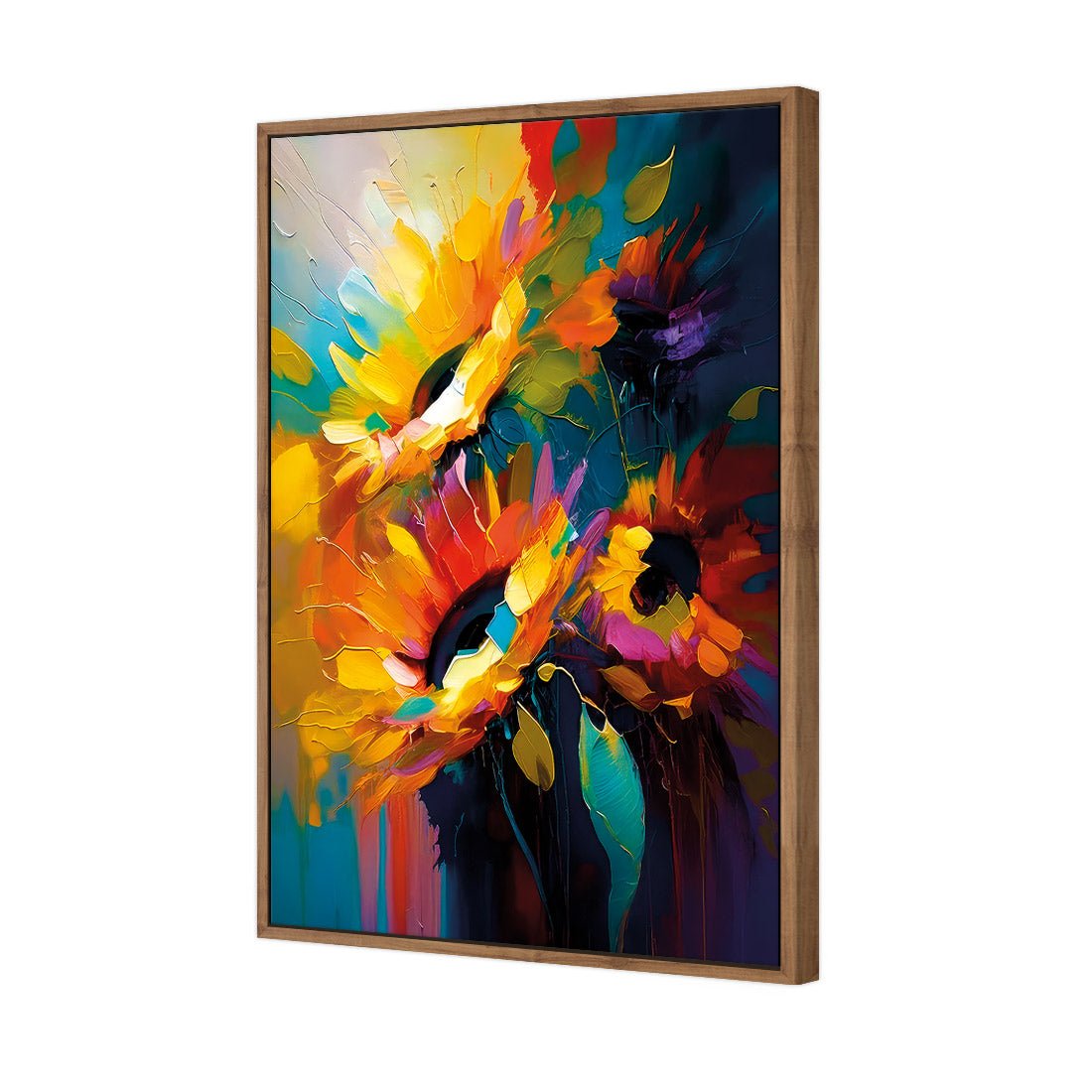 Dark Sunflower Splash