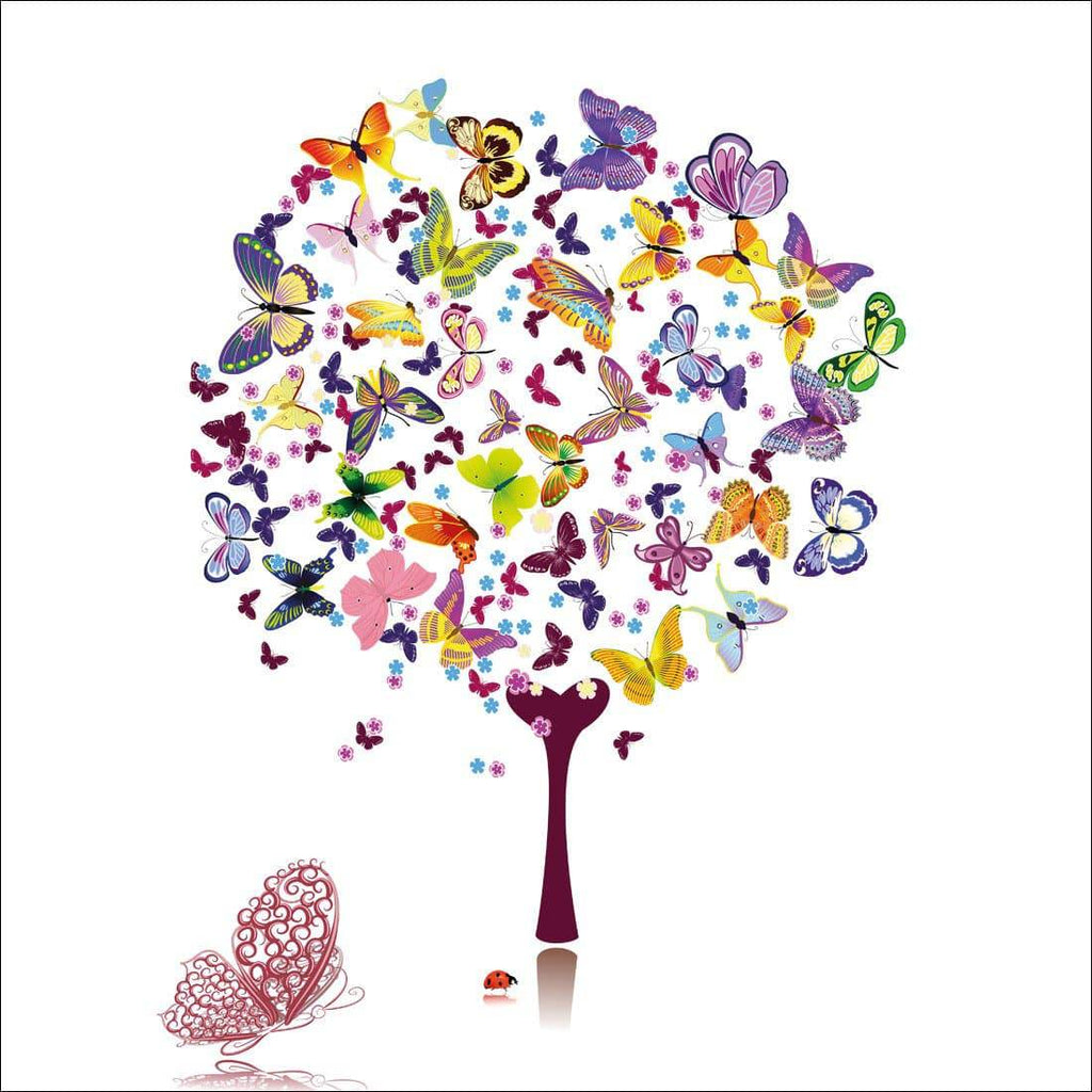 Day Dream Tree, Square Acrylic Print Art