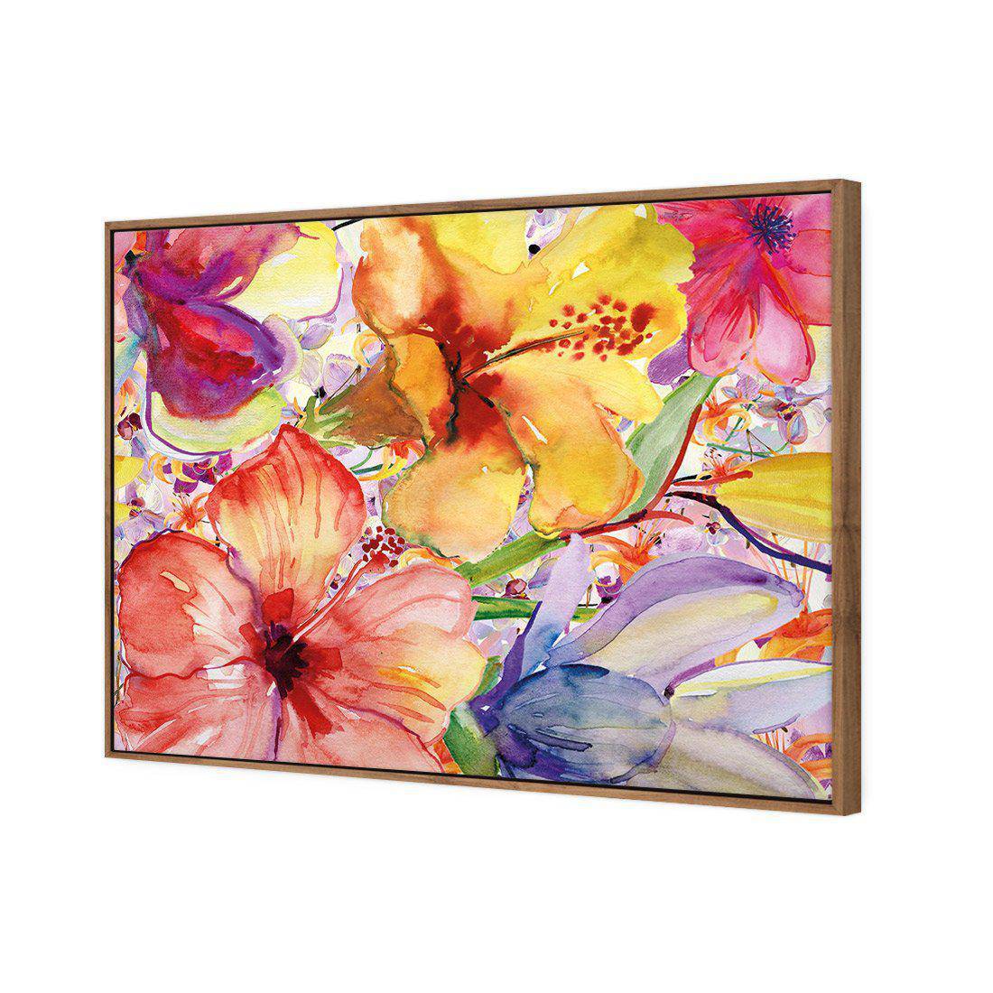 Day Lily And Irises Canvas Art