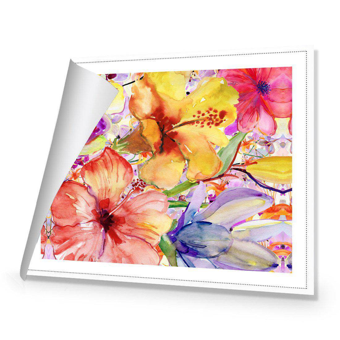 Day Lily And Irises Canvas Art