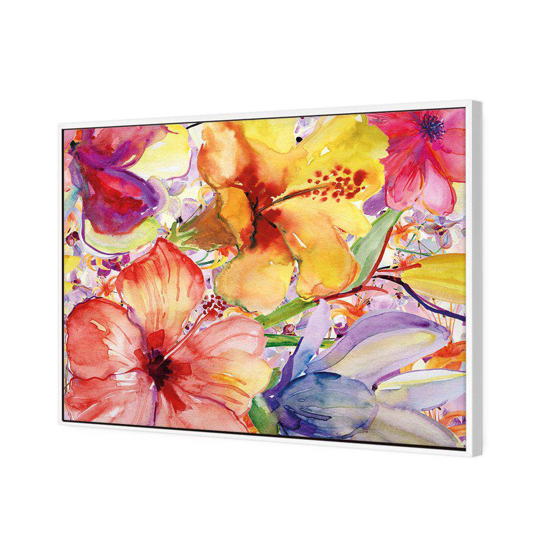 Day Lily And Irises Canvas Art