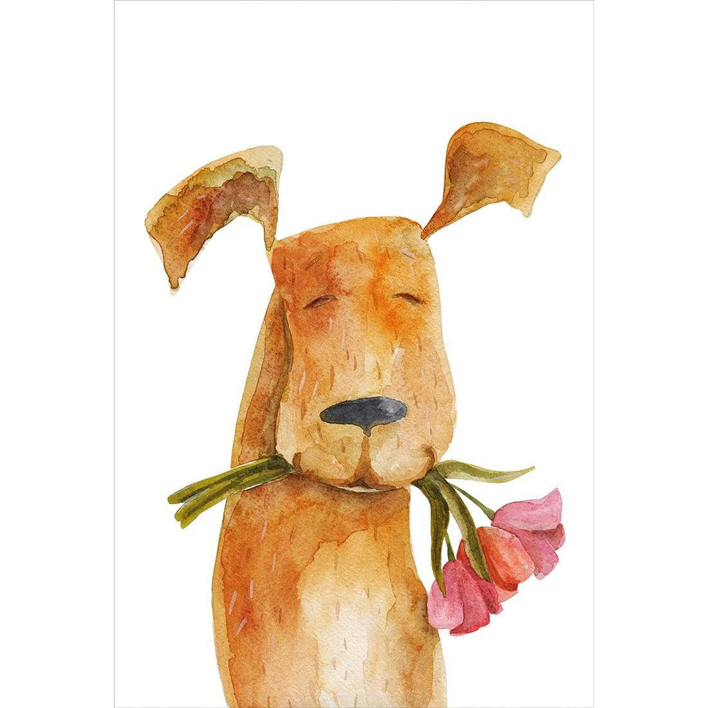 Doggy Valentine Canvas Art