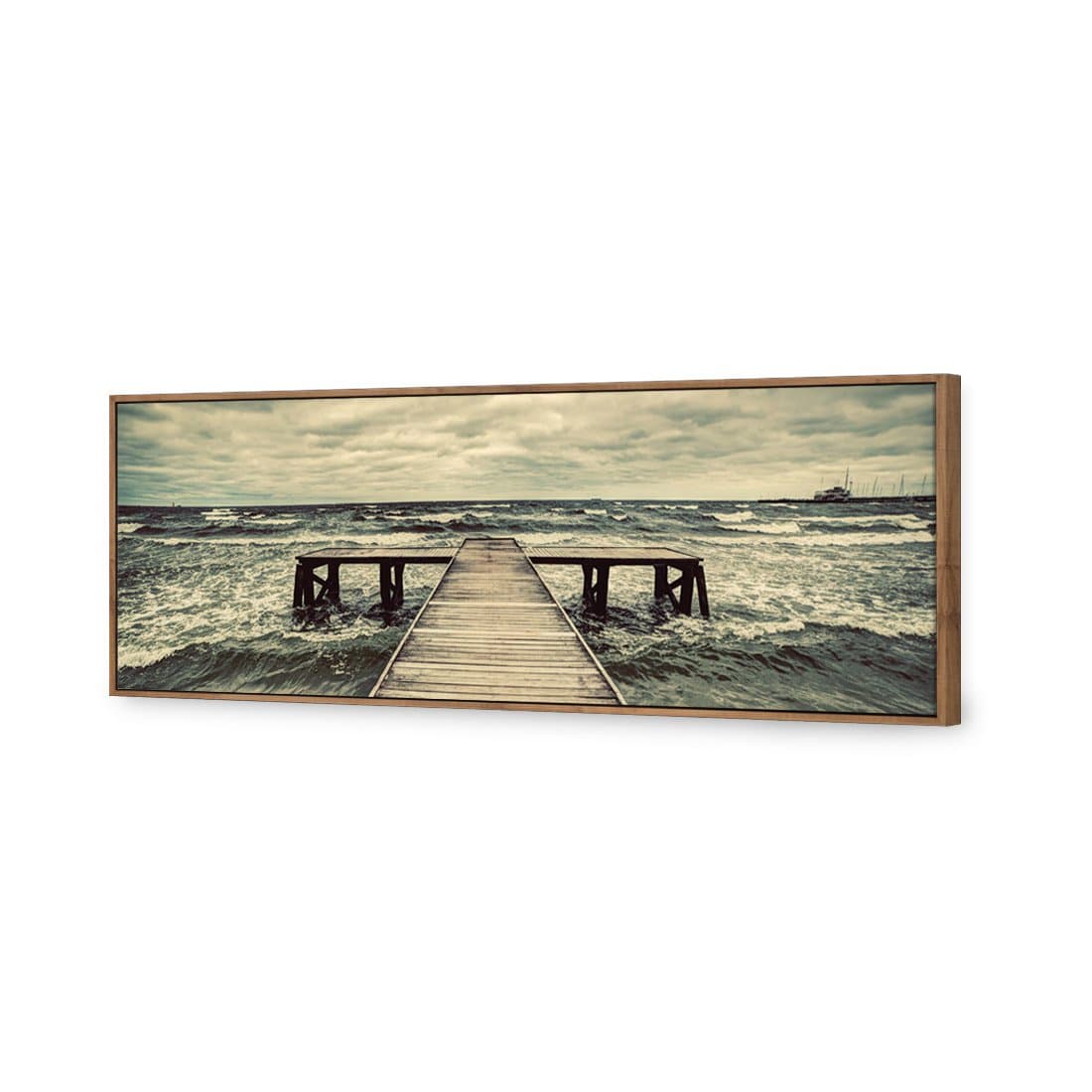 Dramatic Jetty Canvas Art