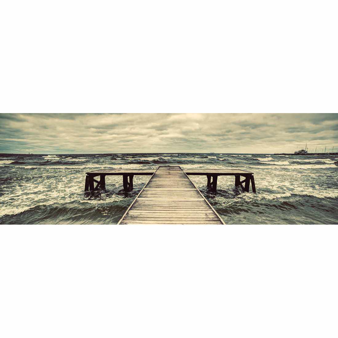 Dramatic Jetty Canvas Art