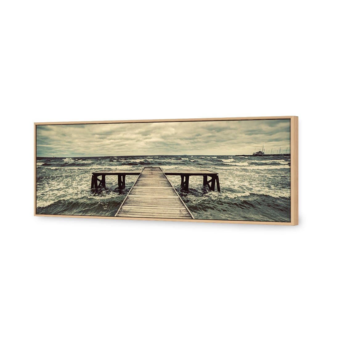 Dramatic Jetty Canvas Art