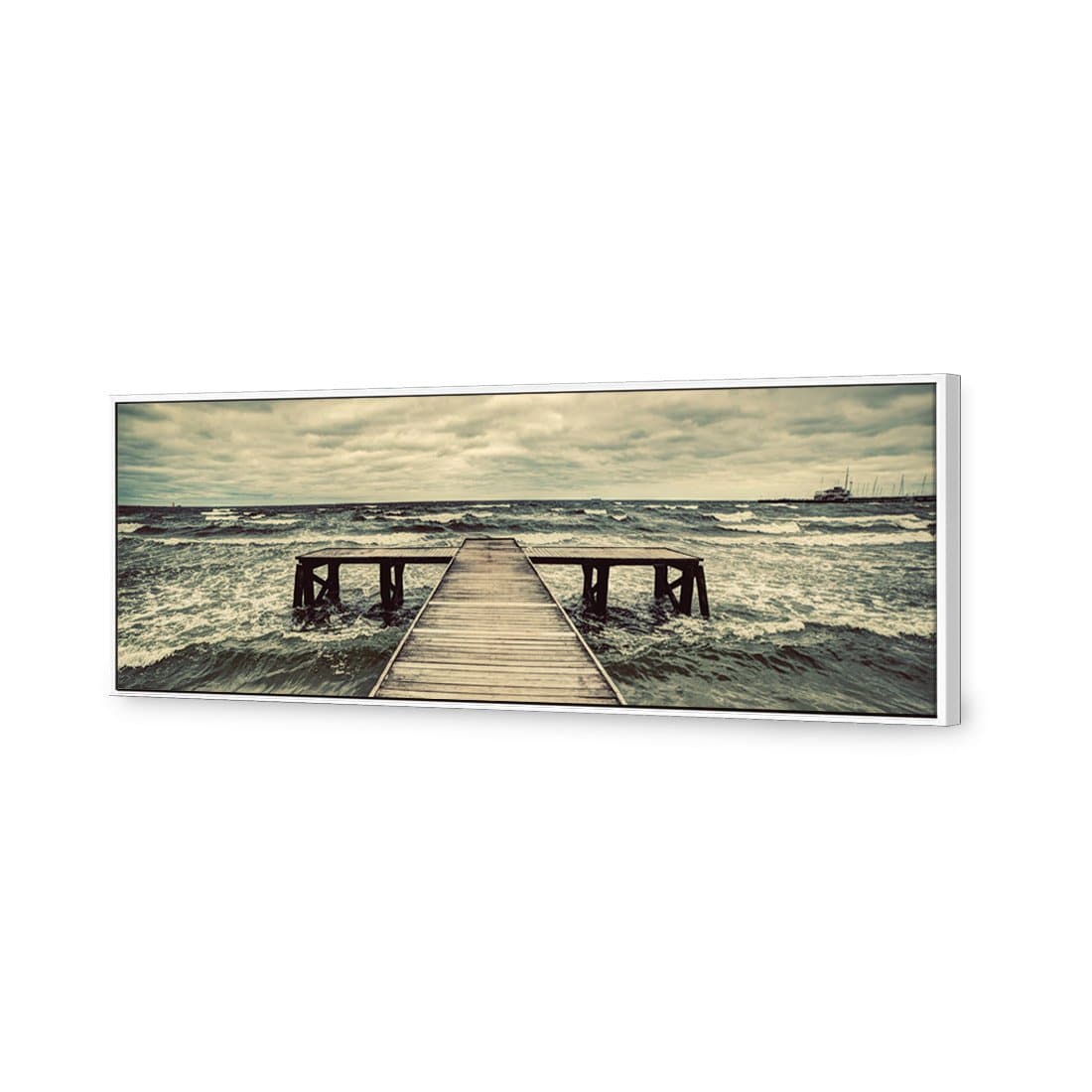 Dramatic Jetty Canvas Art