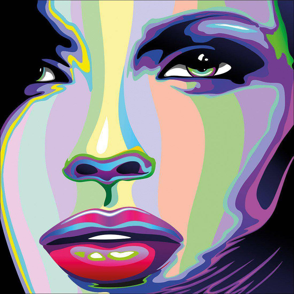 Electric Face Canvas Art