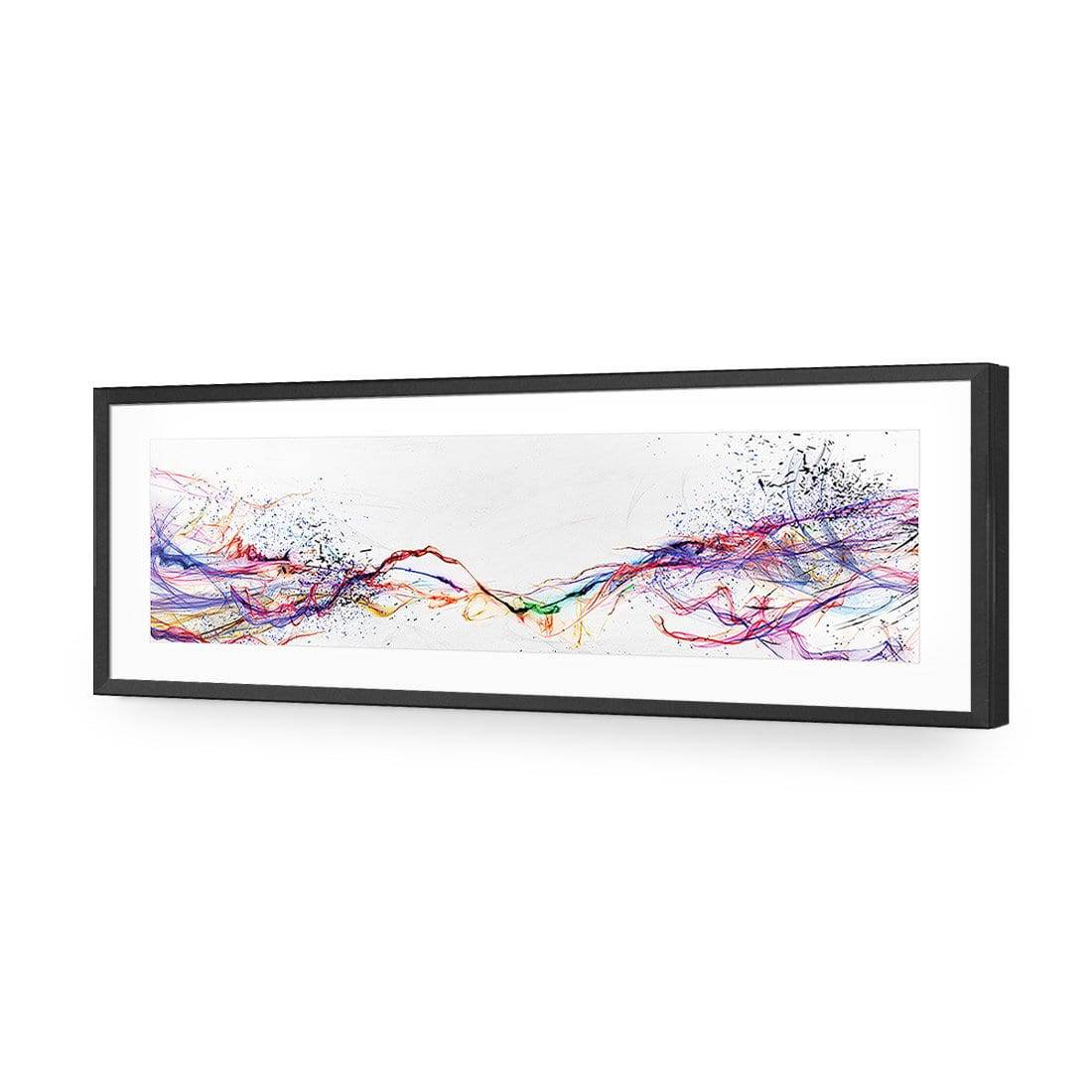 Electricity On Black, Inverted, Long Acrylic Print Art