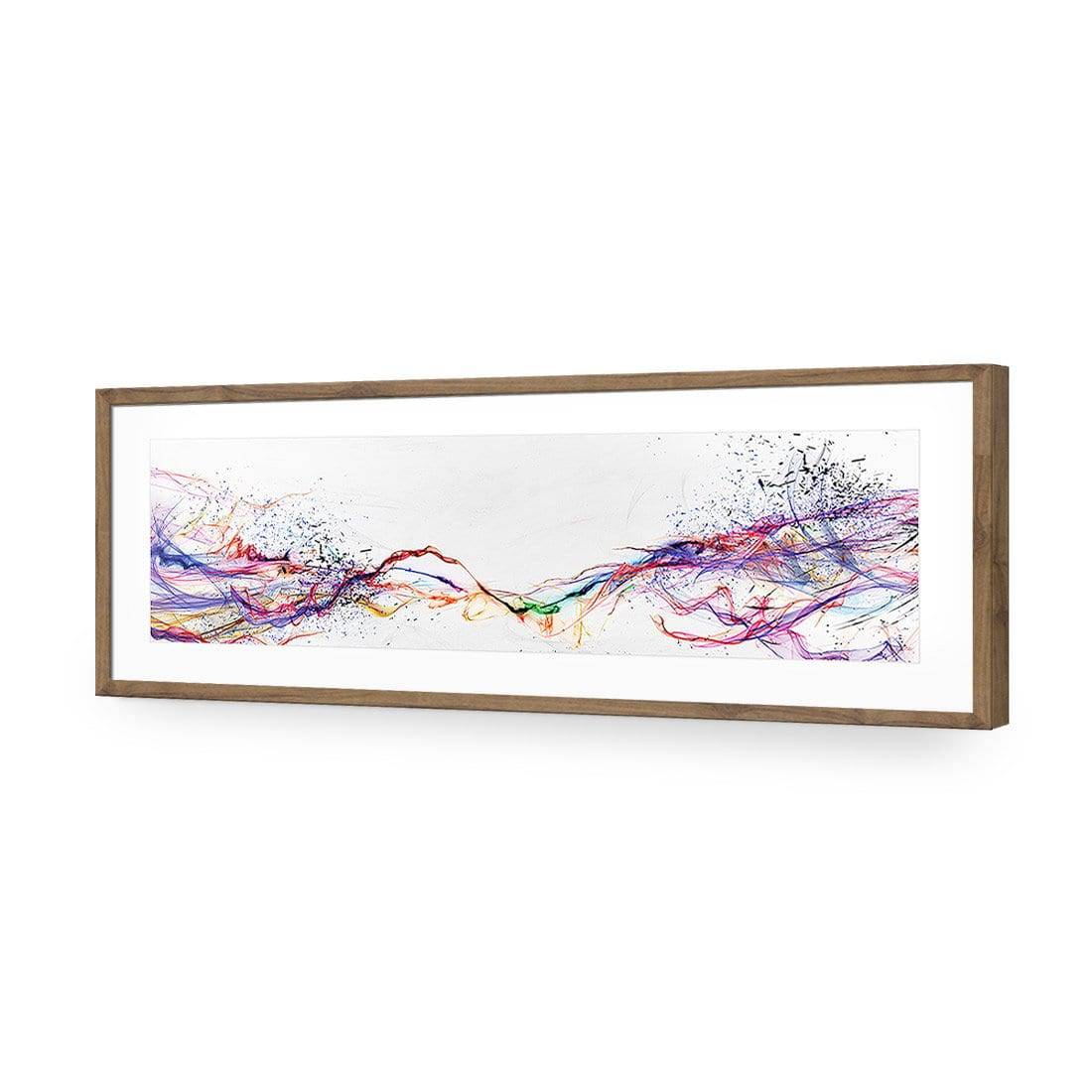 Electricity On Black, Inverted, Long Acrylic Print Art