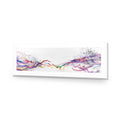 Electricity On Black, Inverted, Long Acrylic Print Art