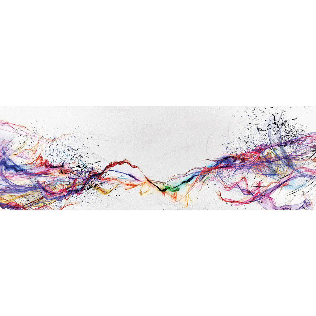 Electricity On Black, Inverted, Long Acrylic Print Art
