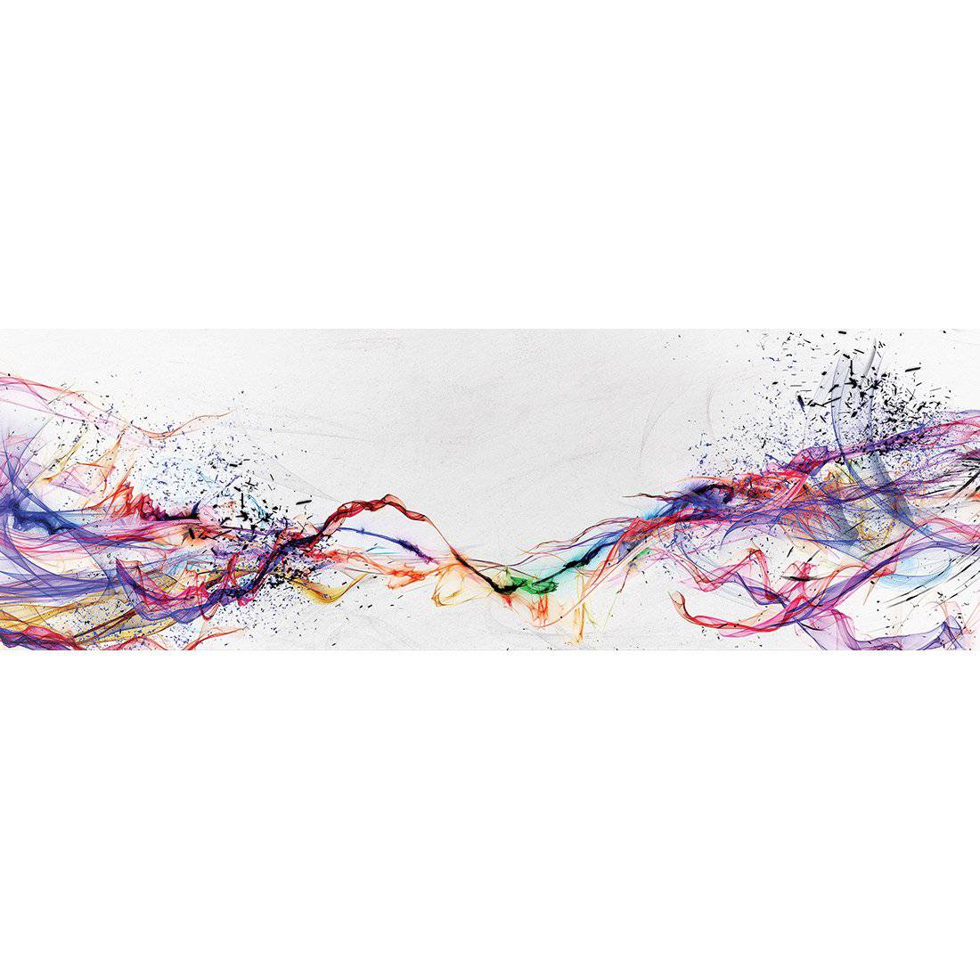 Electricity On Black, Inverted, Long Acrylic Print Art