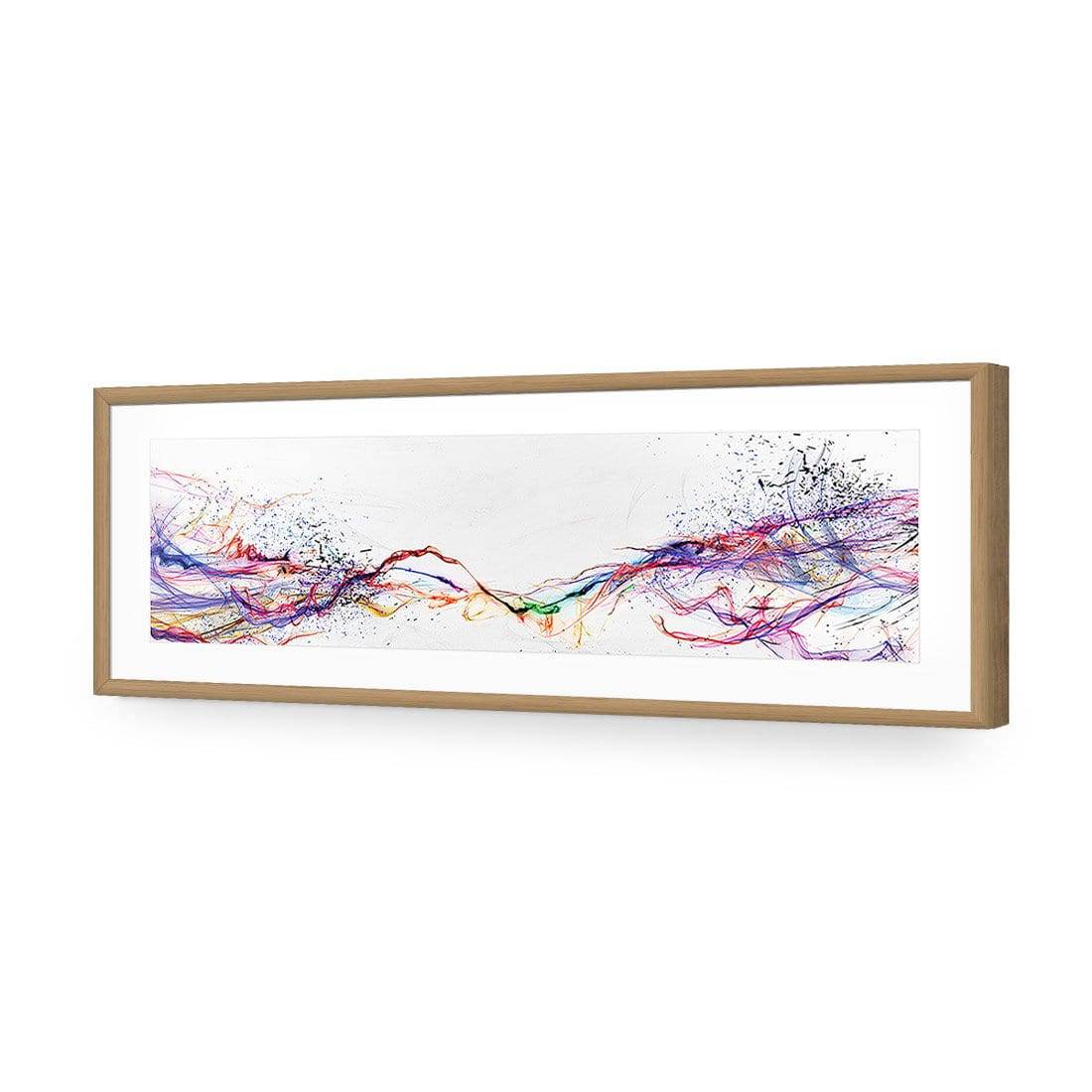 Electricity On Black, Inverted, Long Acrylic Print Art