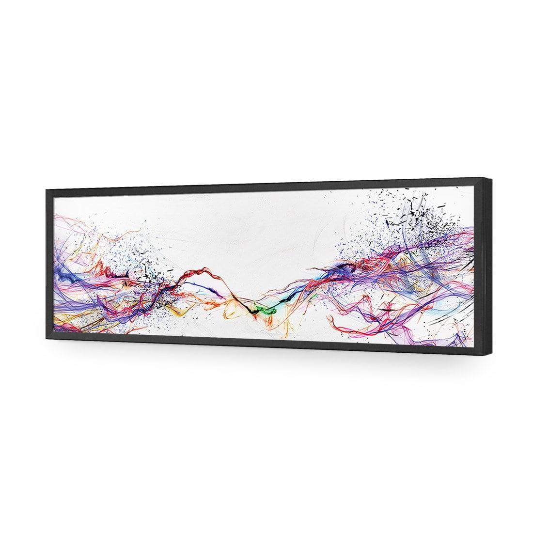 Electricity On Black, Inverted, Long Acrylic Print Art