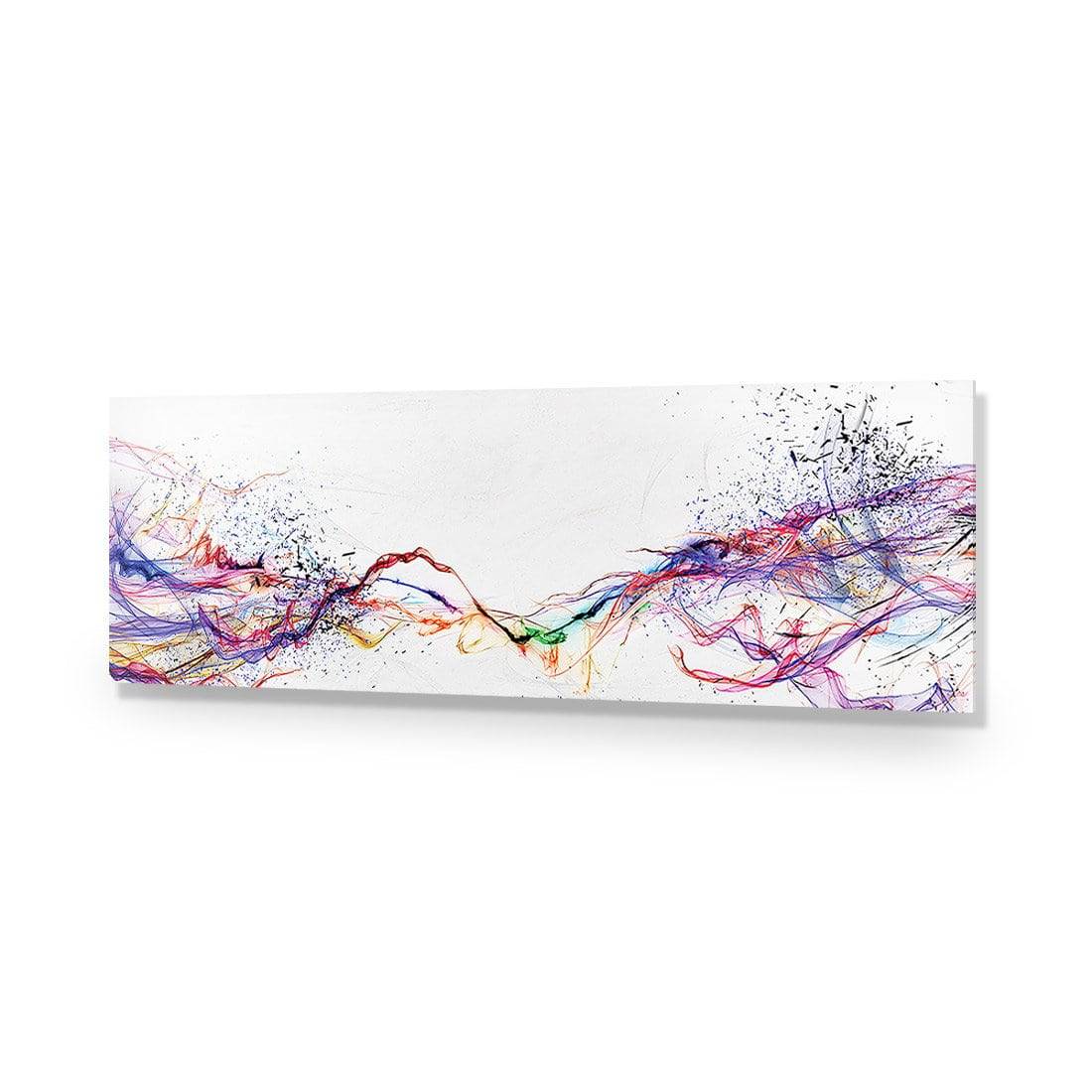 Electricity On Black, Inverted, Long Acrylic Print Art