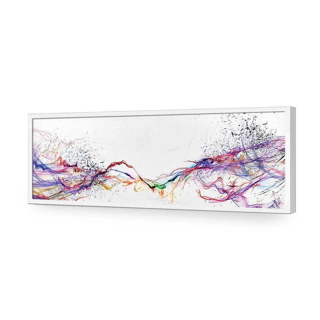 Electricity On Black, Inverted, Long Acrylic Print Art