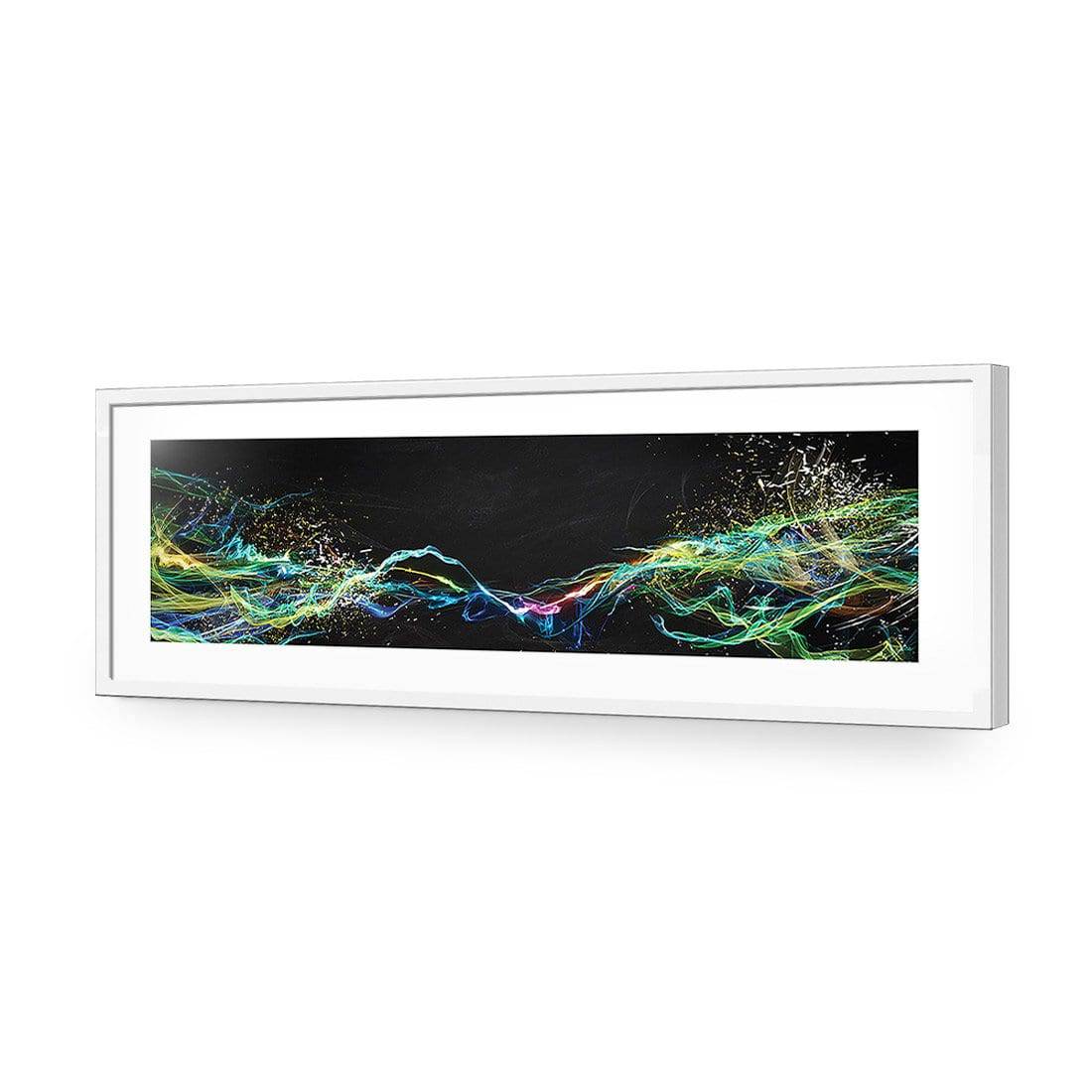 Electricity On Black, Long Acrylic Print Art