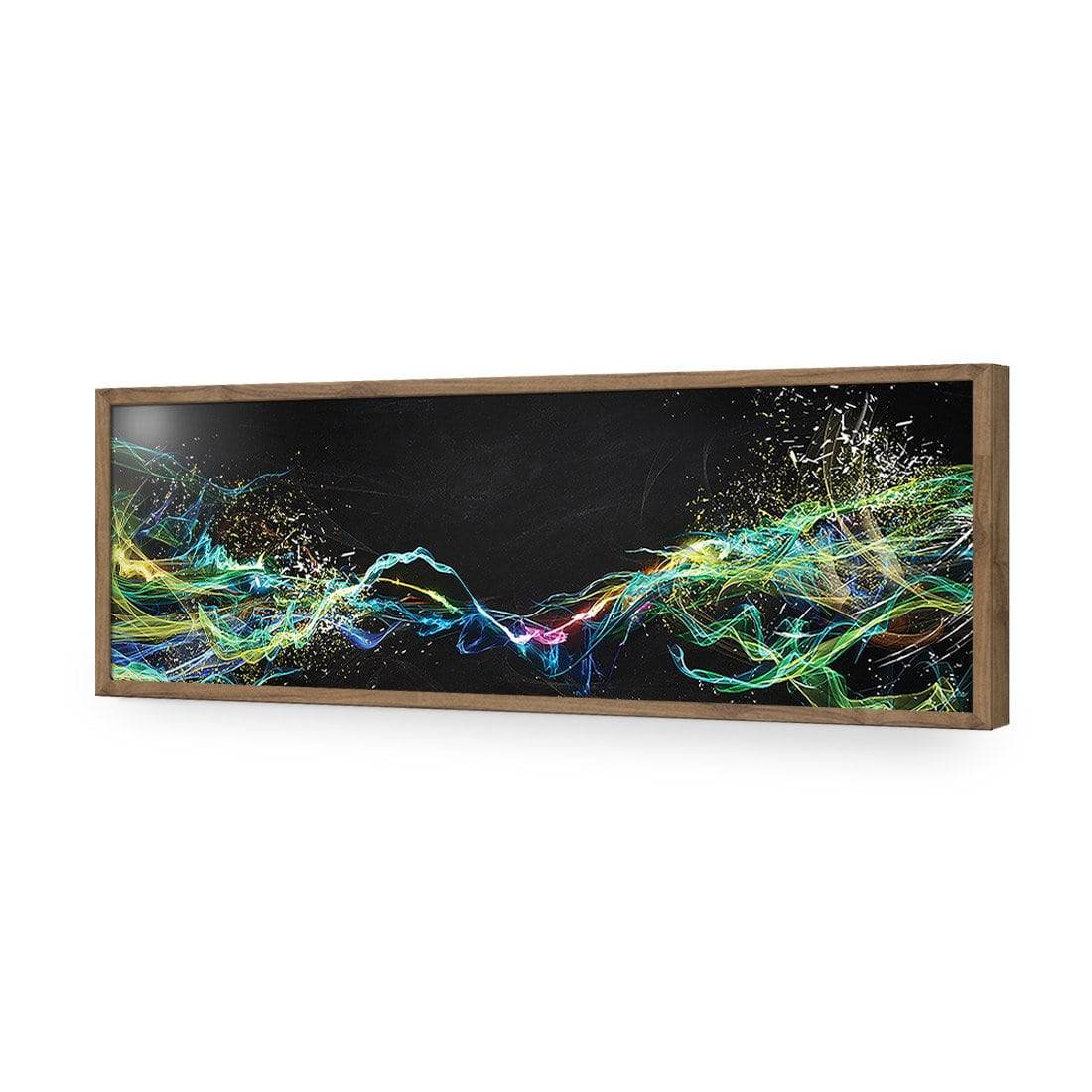 Electricity On Black, Long Acrylic Print Art