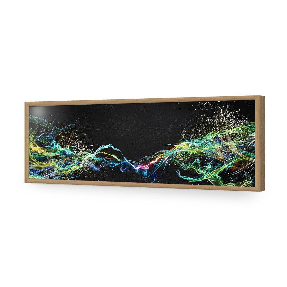 Electricity On Black, Long Acrylic Print Art