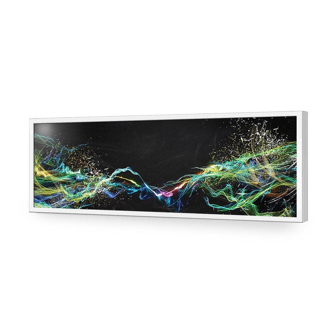 Electricity On Black, Long Acrylic Print Art