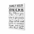 Family Rules Canvas Art