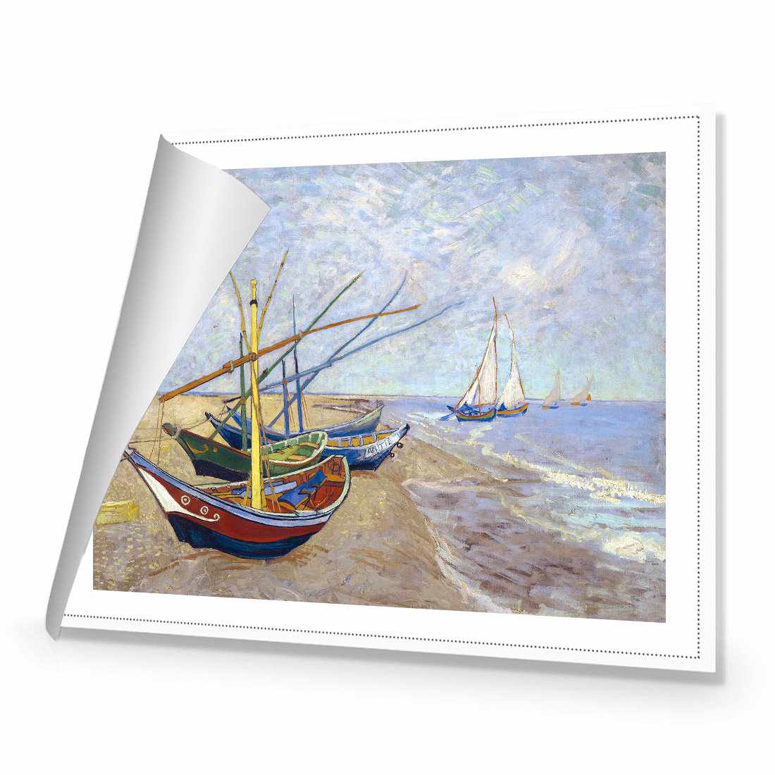 Fishing Boats by Van Gogh Canvas Art