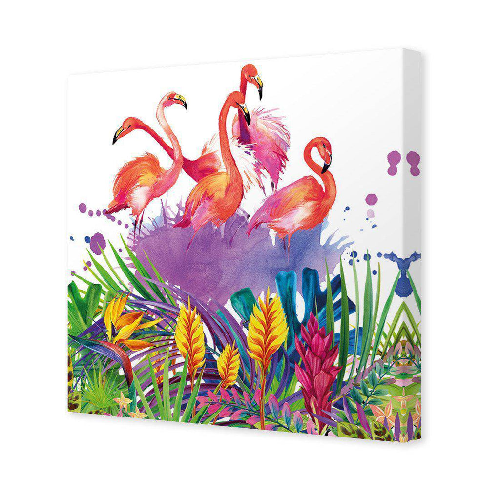 Flamingo Paradise Canvas Art