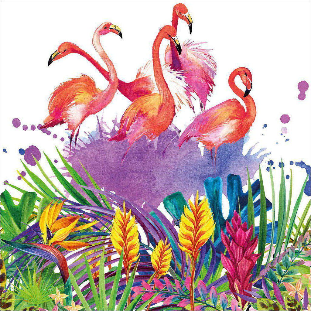 Flamingo Paradise Canvas Art