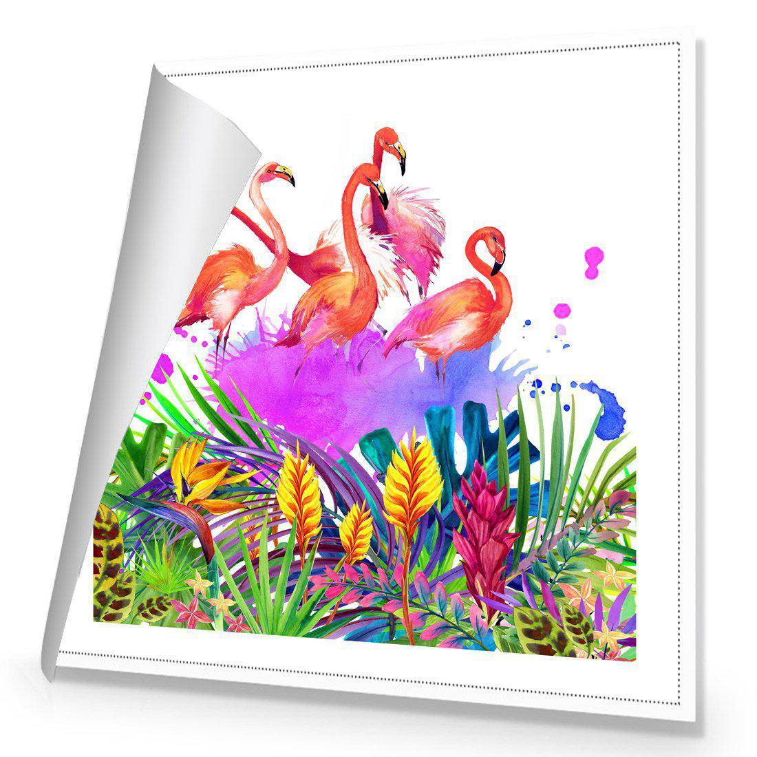 Flamingo Paradise Canvas Art
