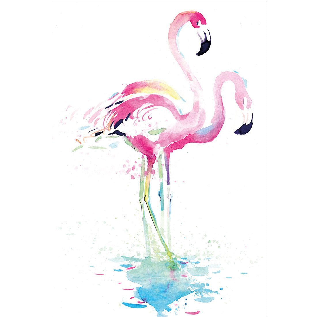 Flirty Flamingos Acrylic Print Art