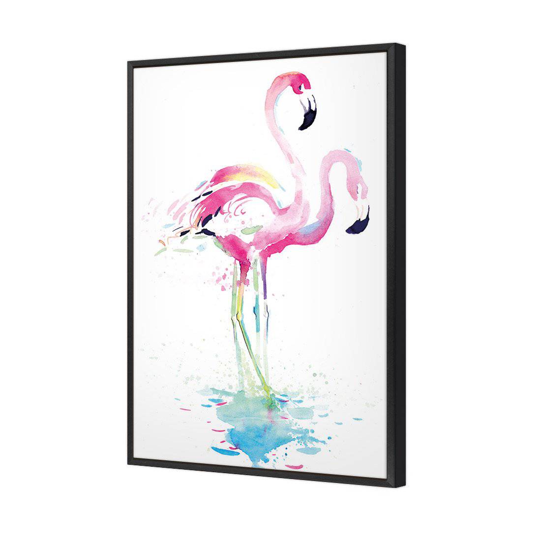 Flirty Flamingos Canvas Art