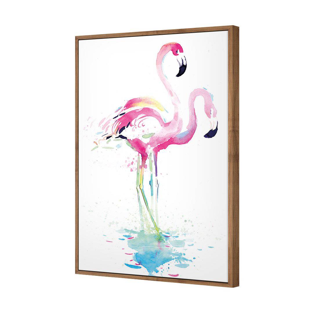 Flirty Flamingos Canvas Art