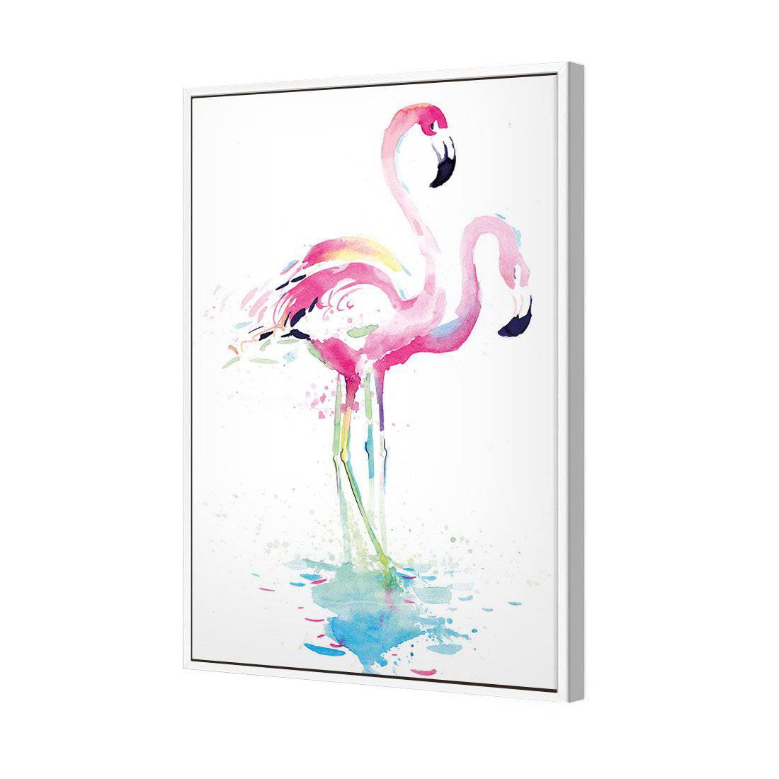 Flirty Flamingos Canvas Art