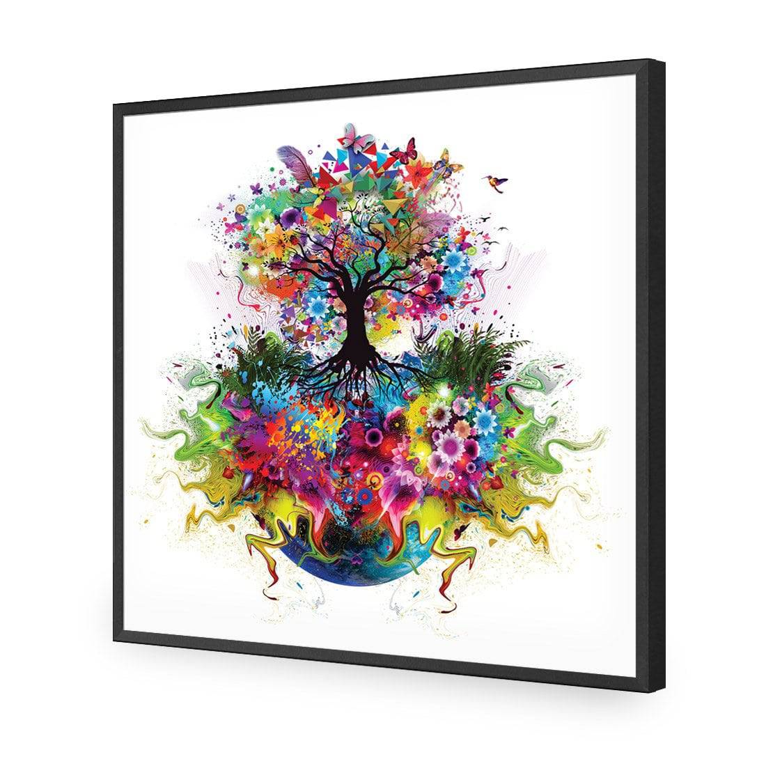 Flower Power, Square Acrylic Print Art