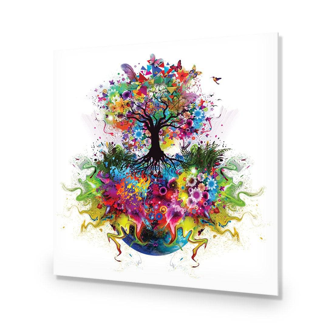 Flower Power, Square Acrylic Print Art