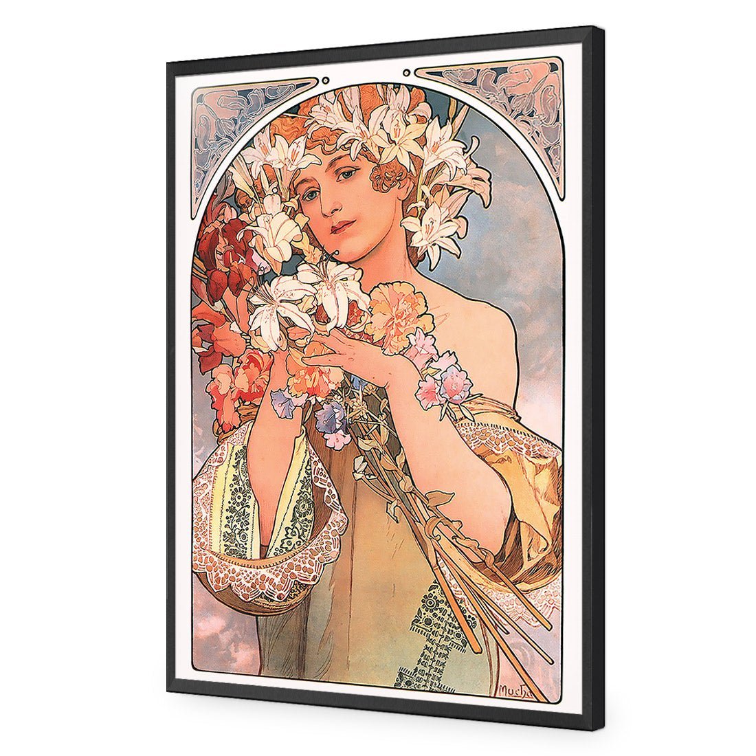 Flowers By Alphonse Mucha