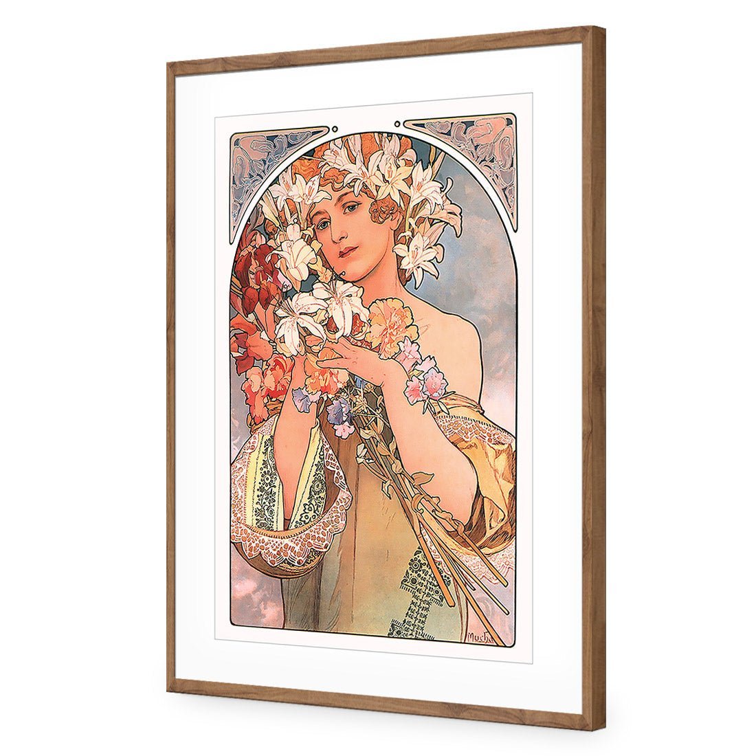 Flowers By Alphonse Mucha
