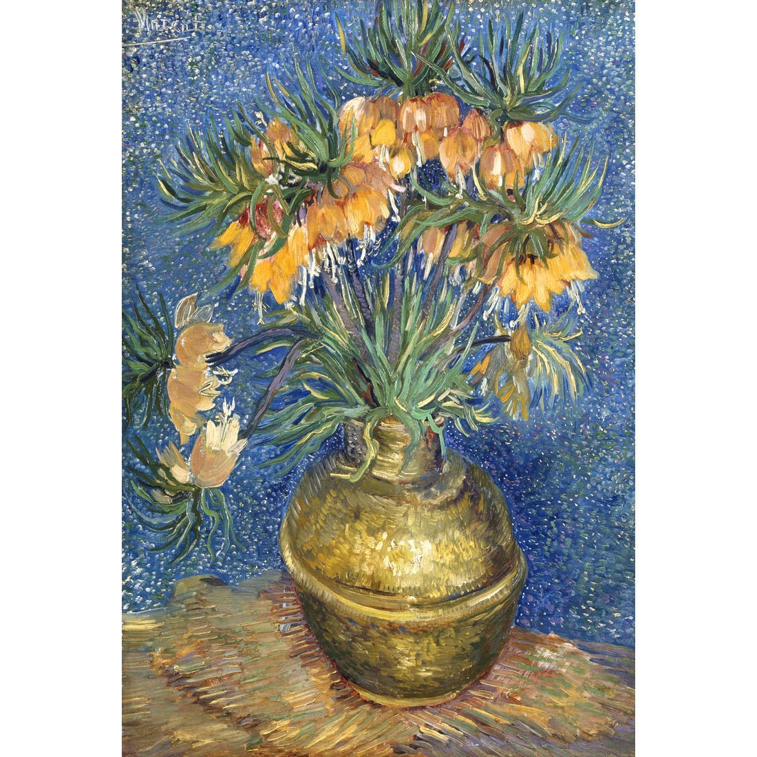 Flowers In Copper Vase, Van Gogh  Acrylic Print Art
