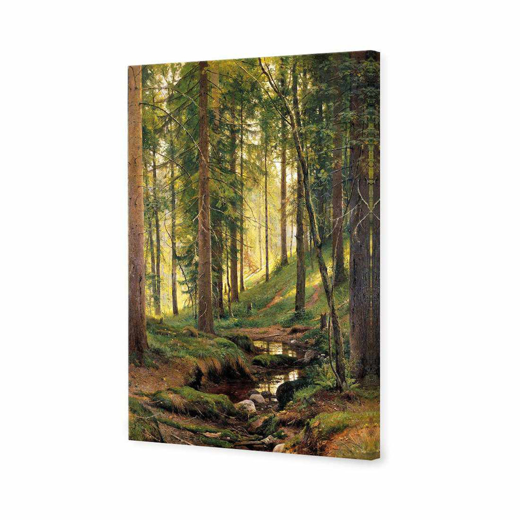 Forest Stream by Ivan Shishkin Canvas Art