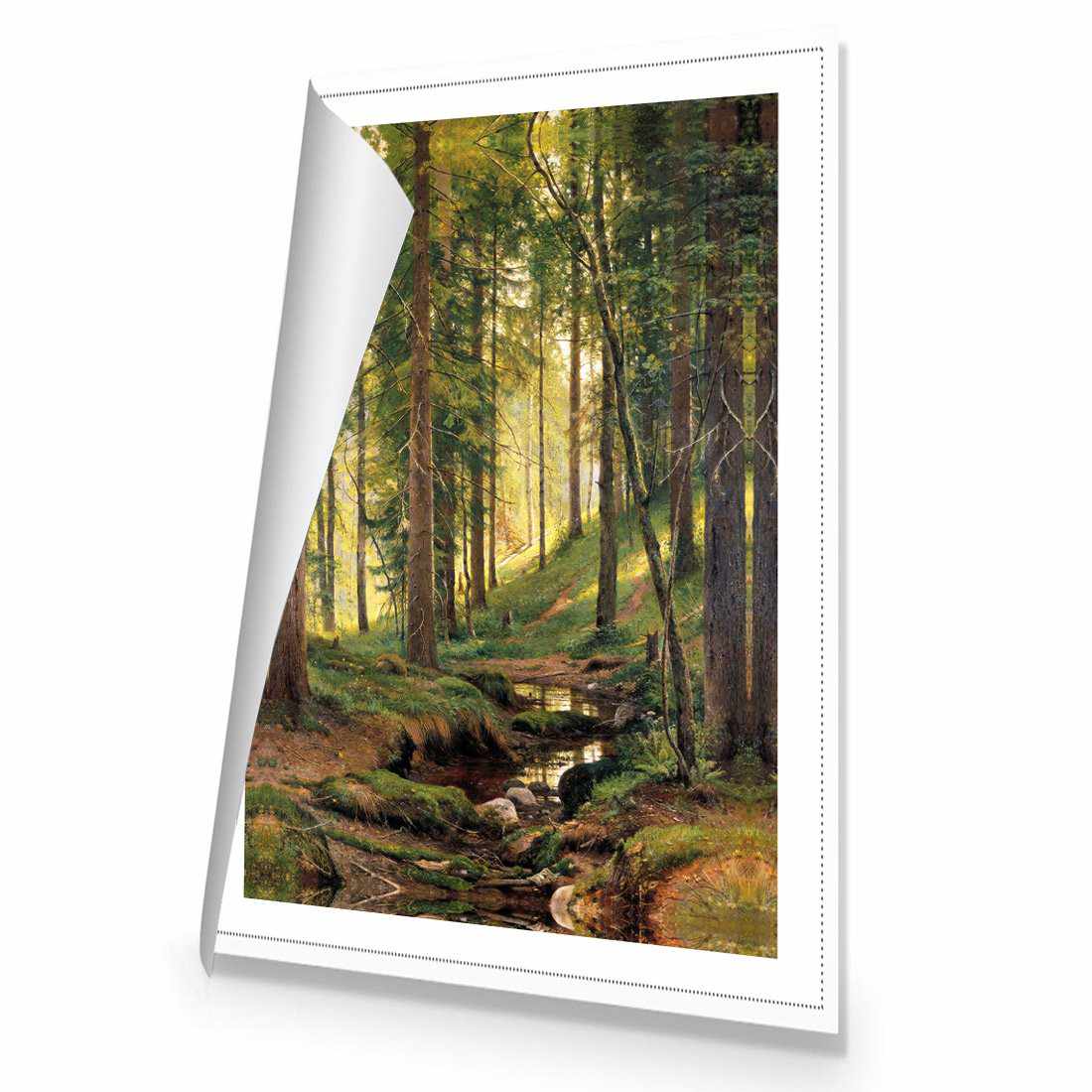Forest Stream by Ivan Shishkin Canvas Art