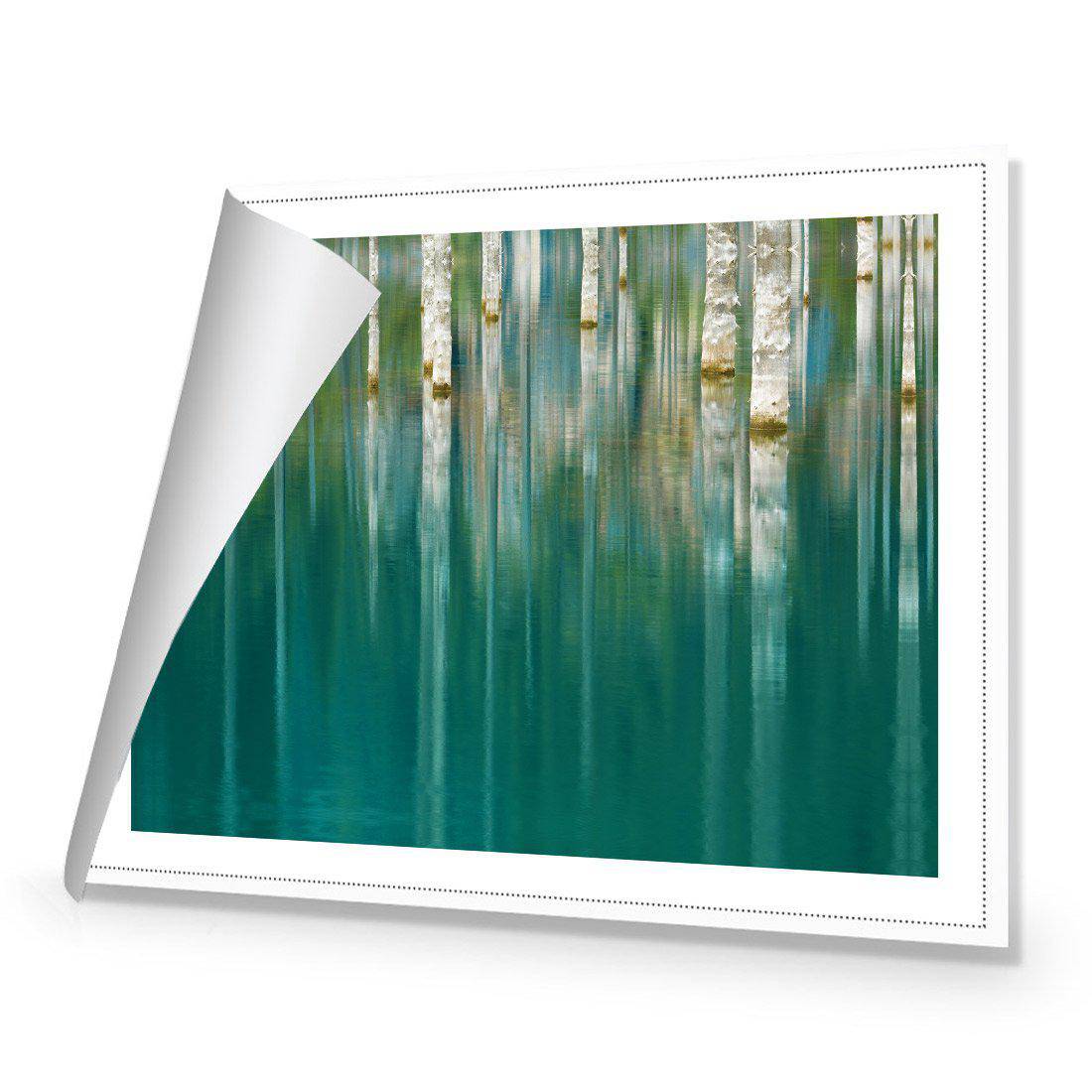 Ghostly Forest Reflections Canvas Art